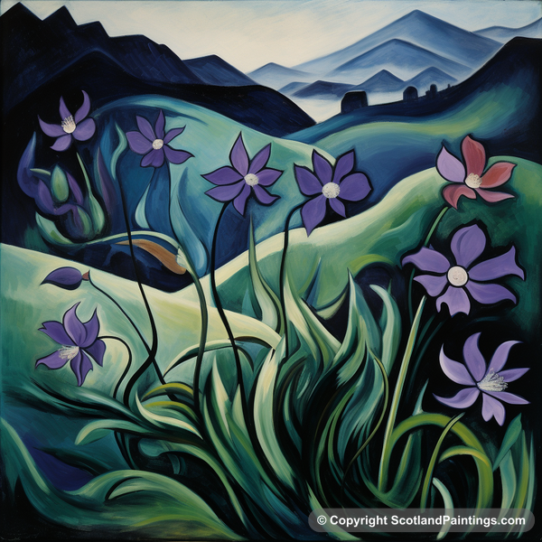 Painting - Glencoe - Scottish Flowers and Flora