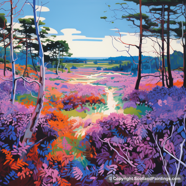 Painting - Galloway Forest Park - Scottish Flowers and Flora