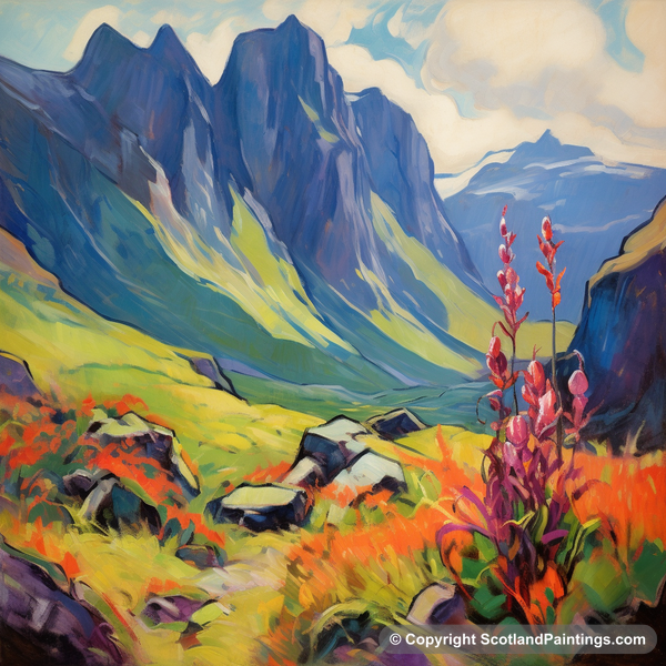 Painting - Glen Coe - Scottish Flowers and Flora