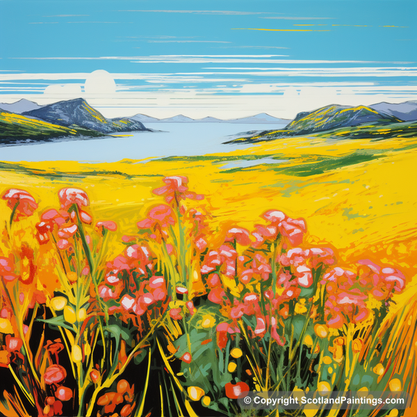 Painting - Outer Hebrides - Scottish Flowers and Flora