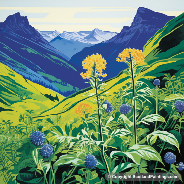 Painting - Ben Lawers - Scottish Flowers and Flora