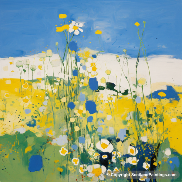 Painting - Outer Hebrides - Scottish Flowers and Flora