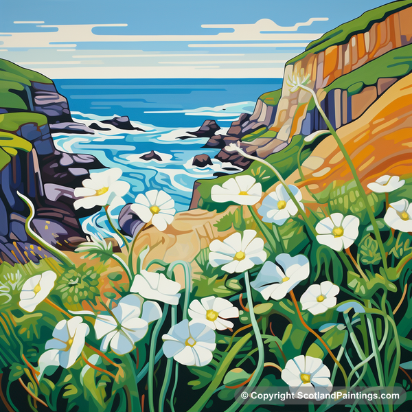 Painting - Cape Wrath - Scottish Flowers and Flora