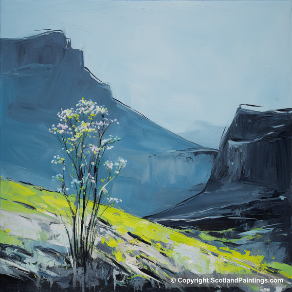 Painting - The Cuillins - Scottish Flowers and Flora