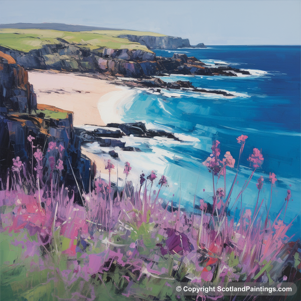 Painting - St Abbs Head - Scottish Flowers and Flora