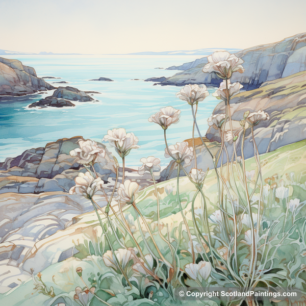 Painting - Cape Wrath - Scottish Flowers and Flora