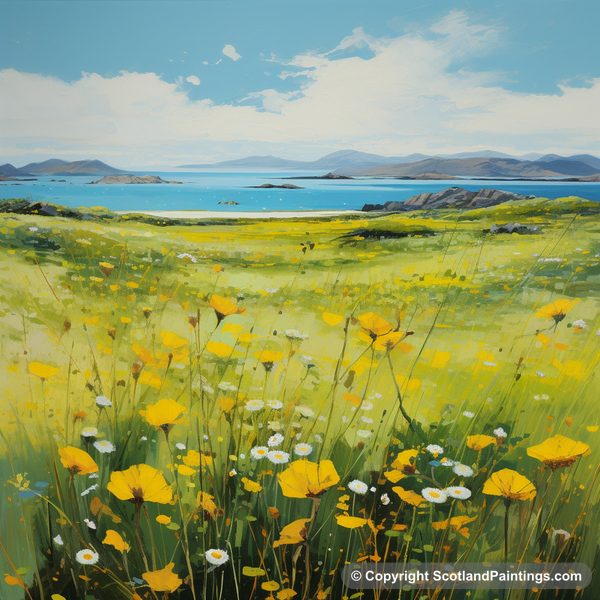 Painting - Outer Hebrides - Scottish Flowers and Flora