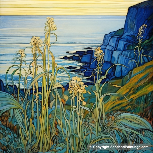 Painting - Berwick-upon-Tweed - Scottish Flowers and Flora