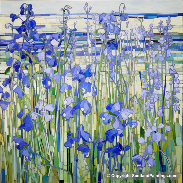 Painting - Harebell - Scottish Flowers and Flora