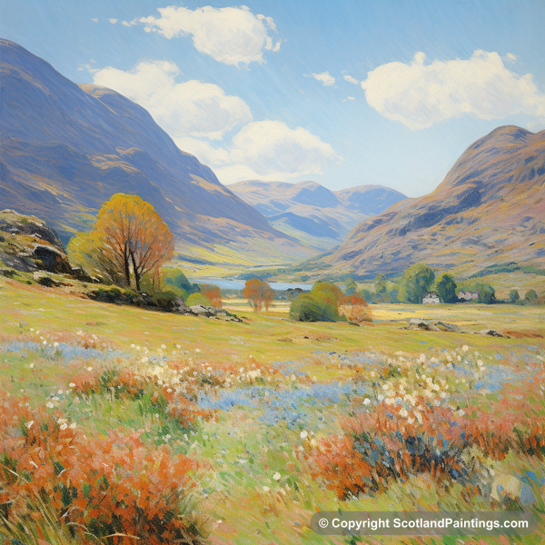 Painting - Glenfinnan - Scottish Flowers and Flora