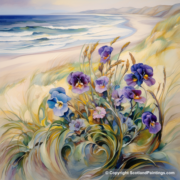 Painting - Aberdeenshire - Scottish Flowers and Flora