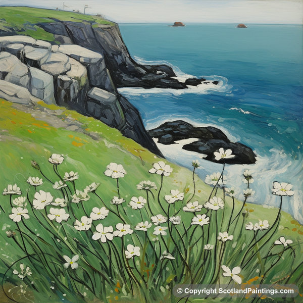 Painting - Cape Wrath - Scottish Flowers and Flora