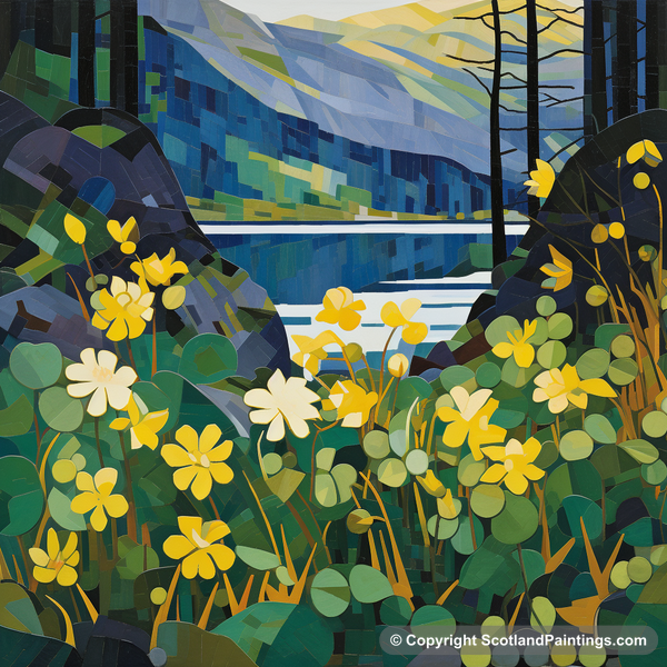 Painting - Loch Tay - Scottish Flowers and Flora