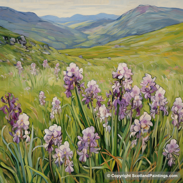 Painting - The Mamores - Scottish Flowers and Flora