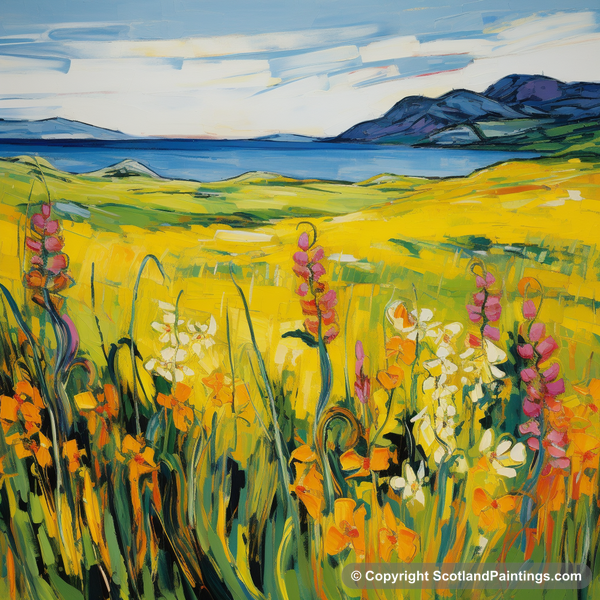 Painting - Outer Hebrides - Scottish Flowers and Flora