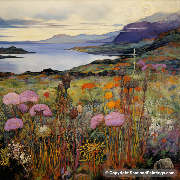 Painting - Heather - Scottish Flowers and Flora