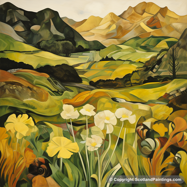 Painting - Glenfinnan - Scottish Flowers and Flora