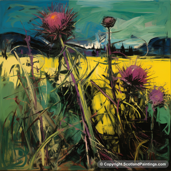 Painting - Stirling - Scottish Flowers and Flora