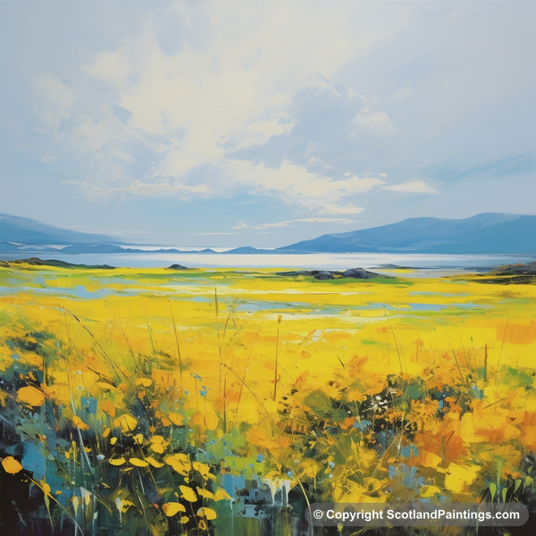 Painting - Outer Hebrides - Scottish Flowers and Flora