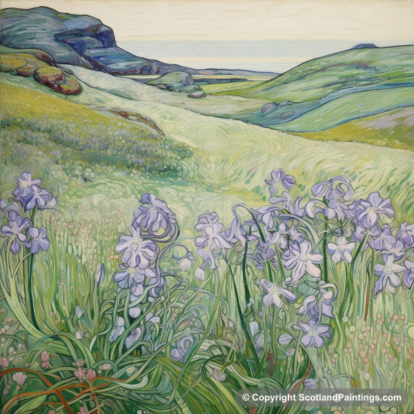 Painting - Harebell - Scottish Flowers and Flora