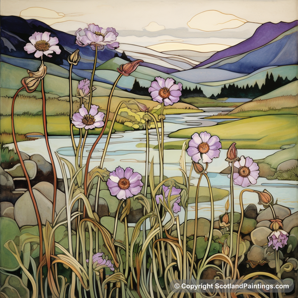 Painting - River Spey - Scottish Flowers and Flora