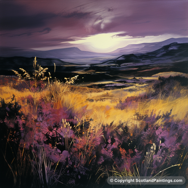 Painting - Heather - Scottish Flowers and Flora