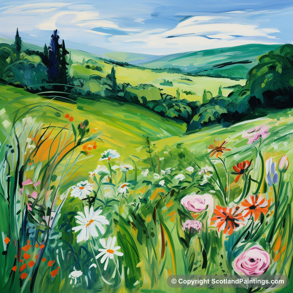 Painting - Galloway Forest Park - Scottish Flowers and Flora