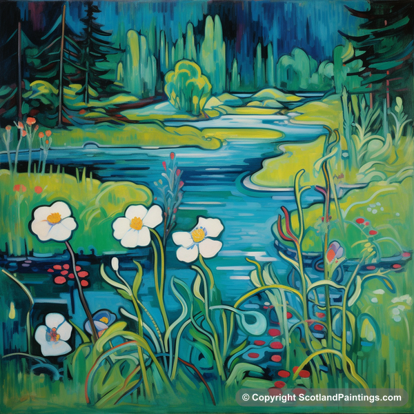 Painting - River Spey - Scottish Flowers and Flora