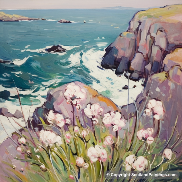 Painting - Cape Wrath - Scottish Flowers and Flora