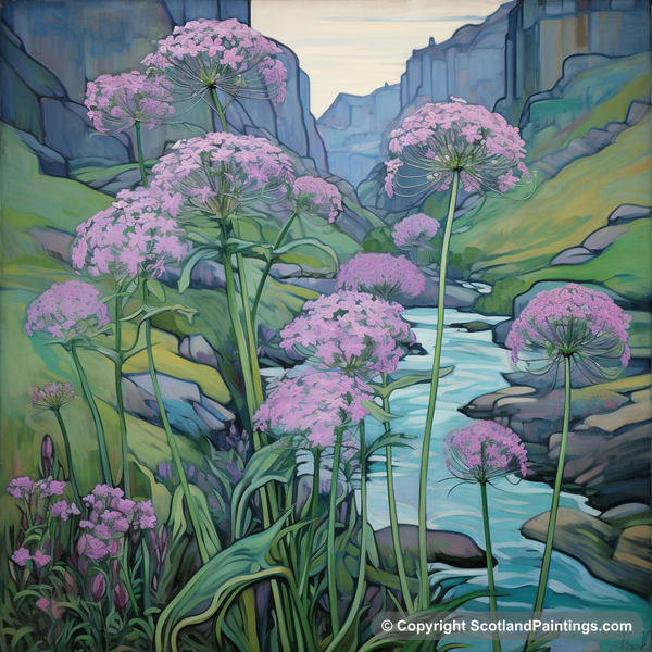 Painting - Rosslyn Glen - Scottish Flowers and Flora