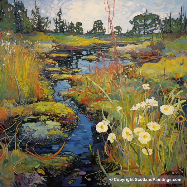 Painting - Flow Country - Scottish Flowers and Flora