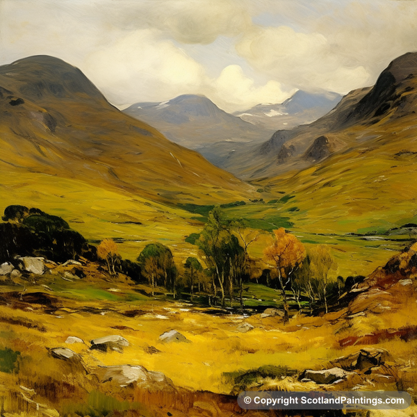 Painting - Glenfinnan - Scottish Flowers and Flora