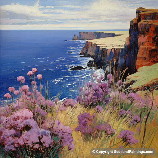 Painting - St Abbs Head - Scottish Flowers and Flora