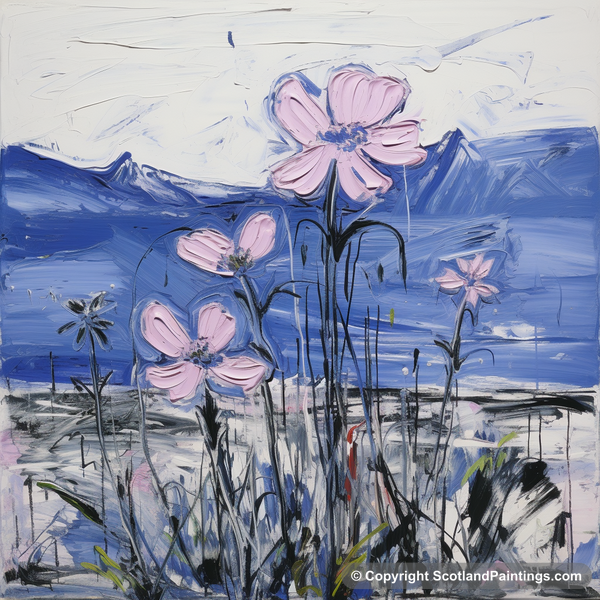 Painting - Glencoe - Scottish Flowers and Flora