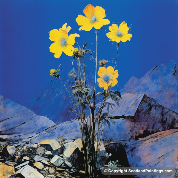 Painting - Cairn Gorm - Scottish Flowers and Flora