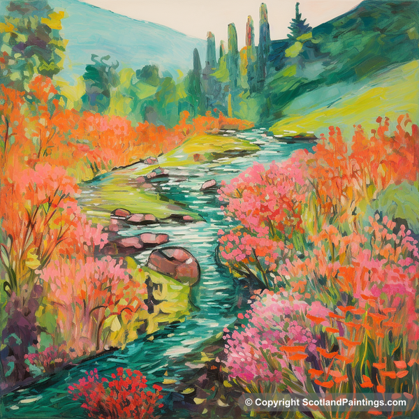 Painting - Rosslyn Glen - Scottish Flowers and Flora