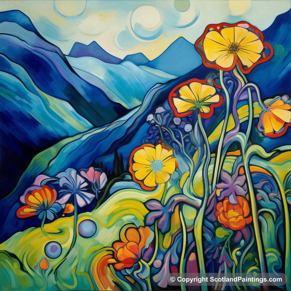 Painting - Ben Lawers - Scottish Flowers and Flora