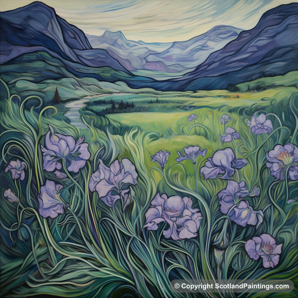 Painting - Glencoe - Scottish Flowers and Flora