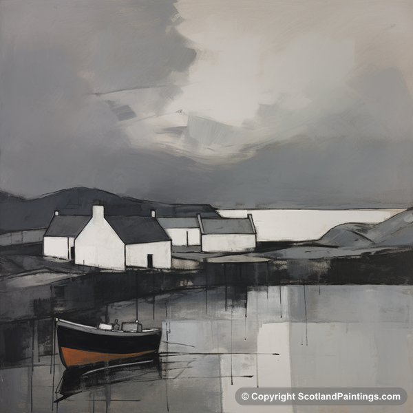 Painting - Craobh Haven Harbour - Scottish Harbours