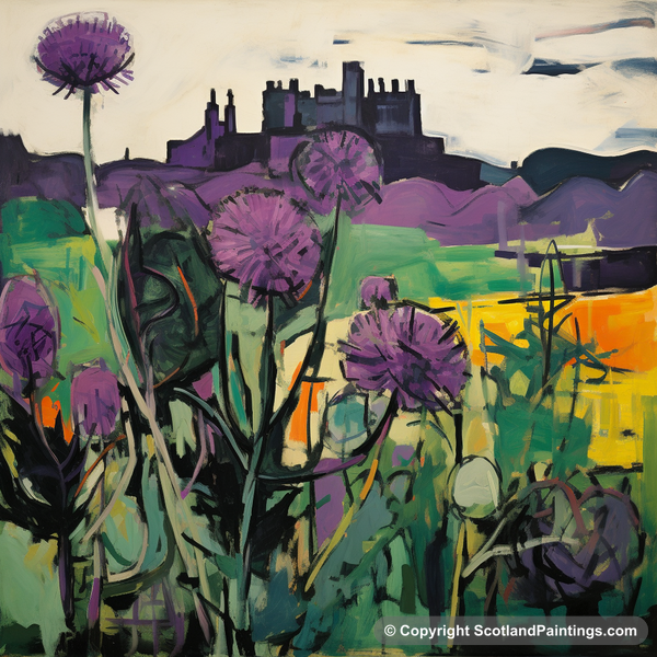 Painting - Stirling Castle - Scottish Flowers and Flora