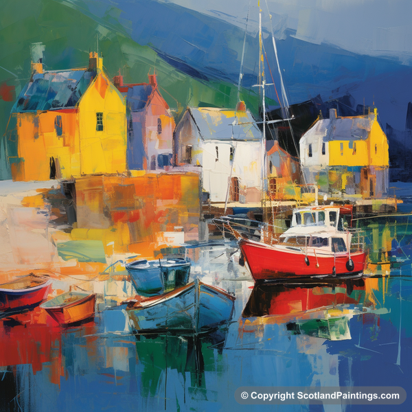 Painting - Tarbert - Scottish Villages