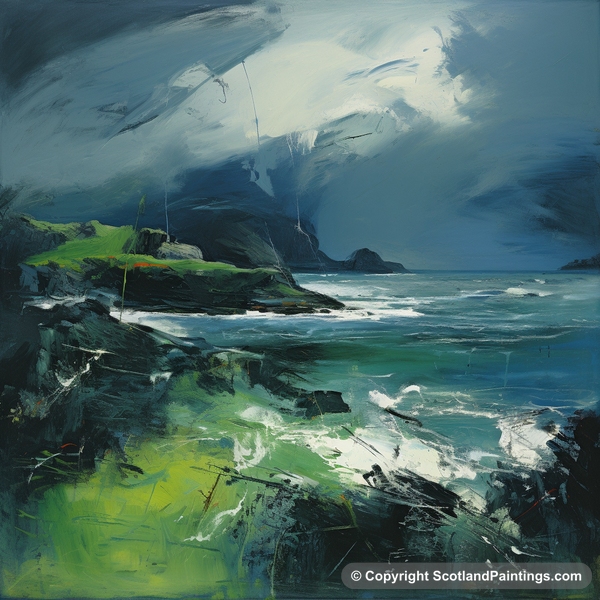 Painting - Easdale Sound - Scottish Coves