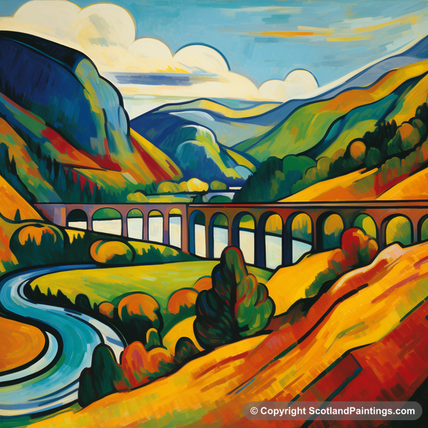 Painting - Glenfinnan Viaduct - Scottish Bridges