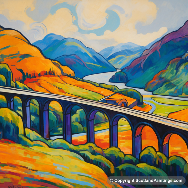 Painting - Glenfinnan Viaduct - Scottish Bridges