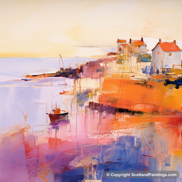 Painting - Crail Harbour - Scottish Harbours