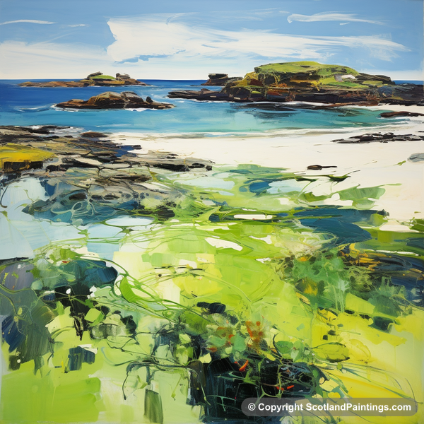 Painting - Achmelvich Beach - Scottish Flowers and Flora