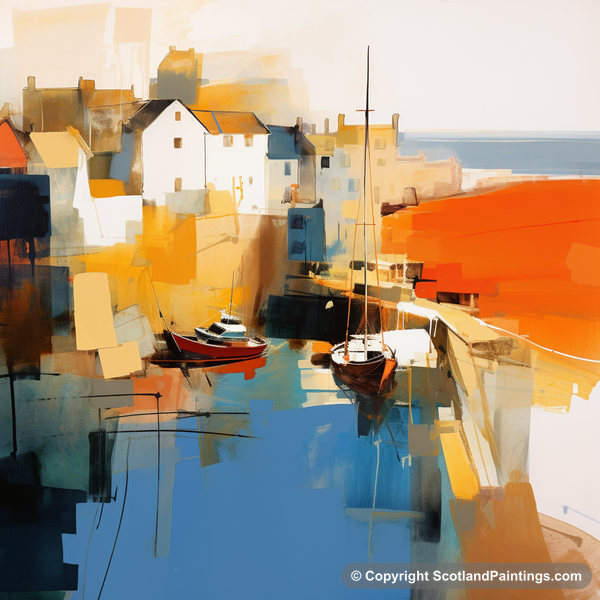 Painting - Stonehaven Harbour - Scottish Harbours