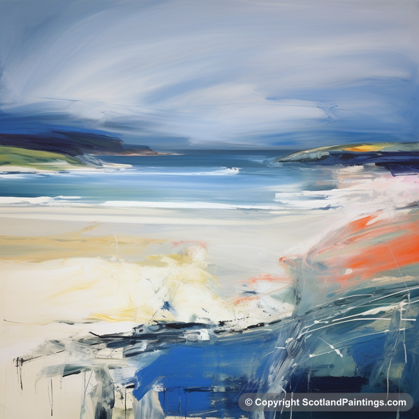 Painting - Lunan Bay - Scottish Beaches