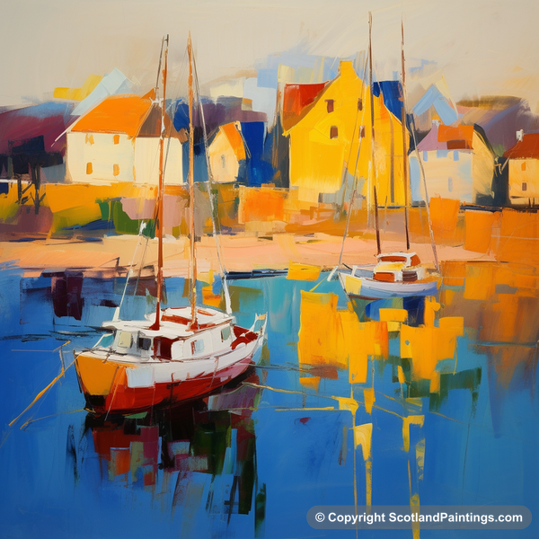 Painting - North Berwick Harbour - Scottish Harbours