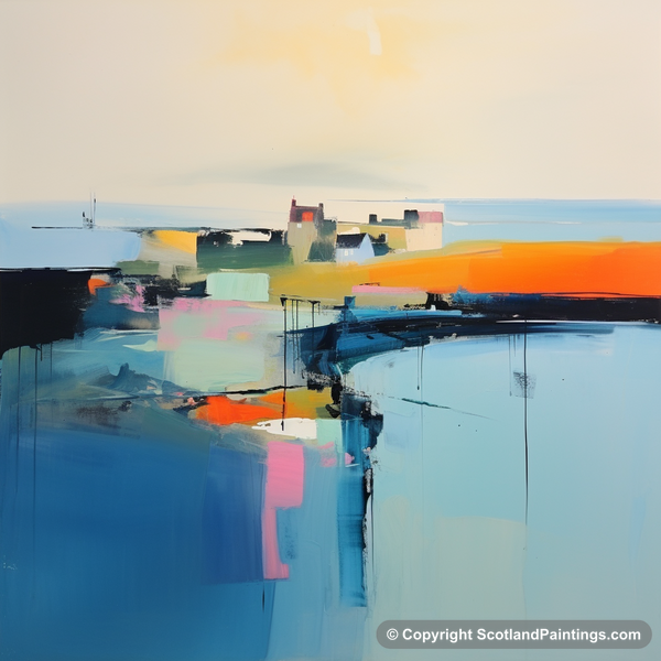 Painting - Macduff Harbour - Scottish Harbours
